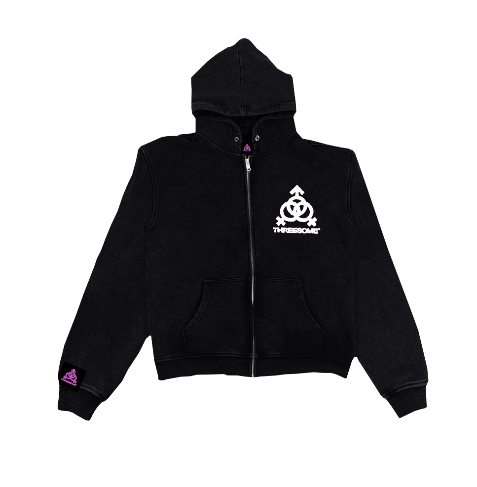 THREESOME ZIP HOODIE